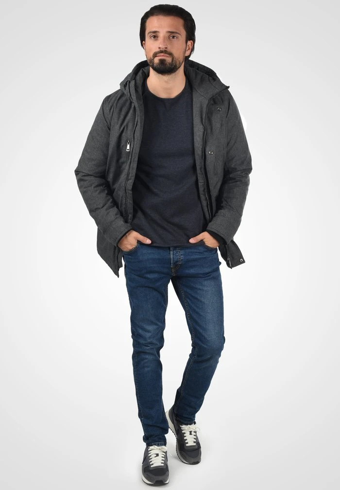 Sortie 😍 INDICODE JEANS IDSCIPIO - Veste D'hiver - Charcoal Mix 🤩 – Image 2