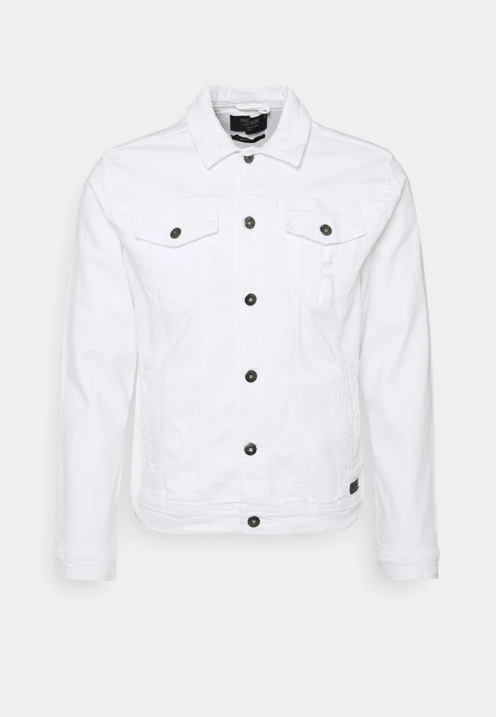 Offres 🌟 INDICODE JEANS GLENALVON - Veste En Jean - Offwhite 🥰