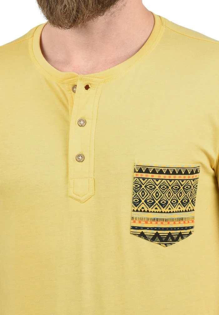 Bon marché ⭐ INDICODE 🥰 JEANS IDART - T-shirt Imprimé - Golden Beam 😉 – Image 3