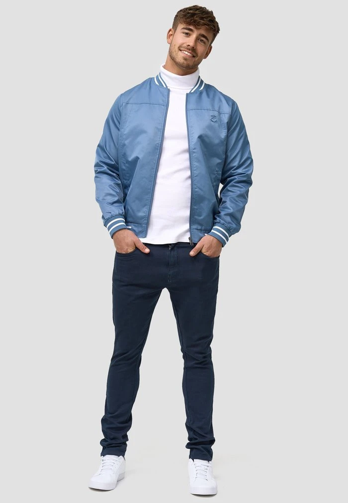 Grosses soldes 😍 INDICODE JEANS MANOS - Blouson Bomber - Copen Blue 🤩 – Image 2