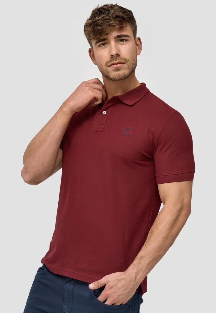 De gros đ INDICODE đ„° JEANS WADIM - Polo - Bordeaux â€ïž â Image 4