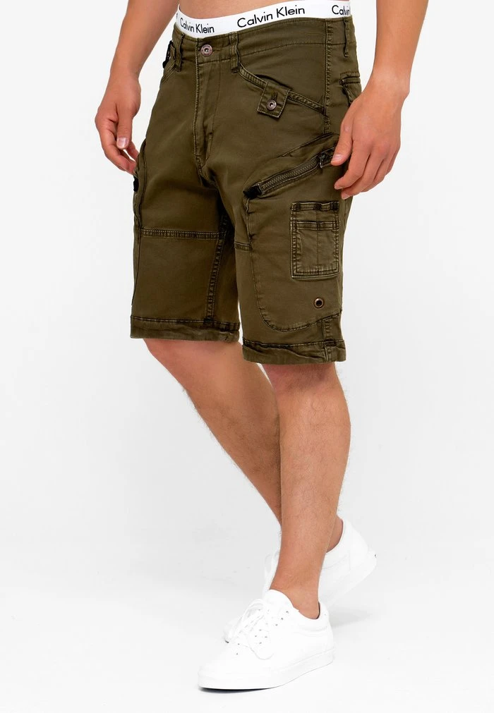 Acheter 😀 INDICODE 🥰 JEANS BOSA - Short - Dark Olive ⭐ – Image 3
