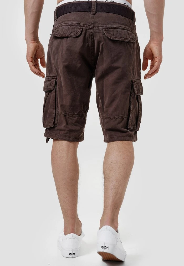 Meilleure affaire 💯 INDICODE JEANS MONROE - Short - Dk Brown 🎉 – Image 3