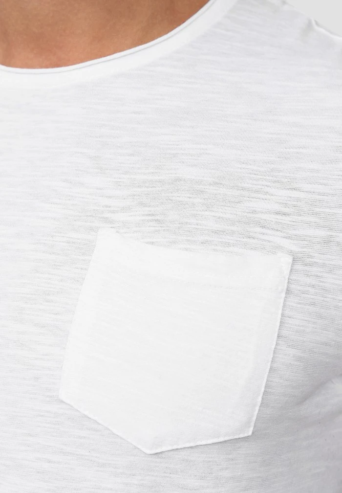 Vente flash 🥰 INDICODE 👏 JEANS WILBUR - T-shirt Imprimé - White ⭐ – Image 5