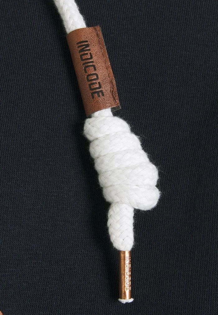 Nouveau ❤️ INDICODE 💯 JEANS QUINBY PLUS - Sweat à Capuche Zippé - Navy 🛒 – Image 4