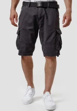 Le moins cher 👍 INDICODE JEANS MONROE - Short - Raven ✨