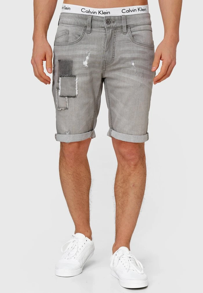 Promo đ INDICODE đ JEANS ROBERTS - Short En Jean - Lt Grey â