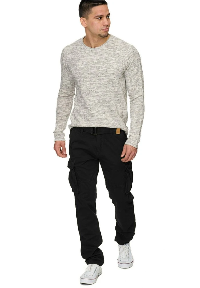 Vente flash ❤️ INDICODE 🔥 JEANS WILLIAM - Pantalon Cargo - New Black 👏 – Image 4