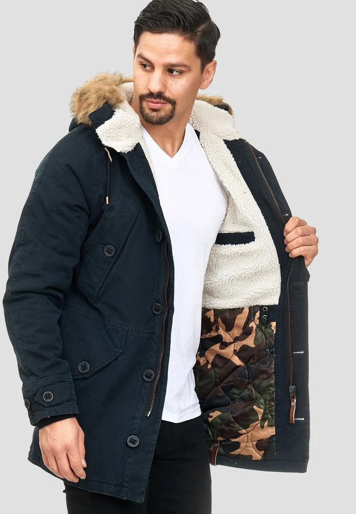 Meilleur prix ⌛ INDICODE JEANS Veste D'hiver - Black 🧨 – Image 4