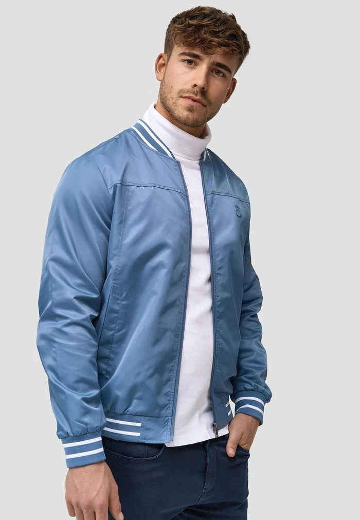 Grosses soldes 😍 INDICODE JEANS MANOS - Blouson Bomber - Copen Blue 🤩 – Image 4
