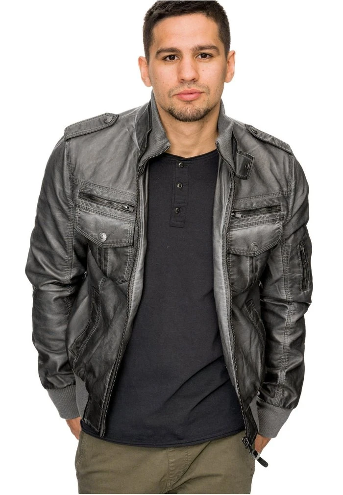 Top 10 ✨ INDICODE JEANS INCO - Veste En Similicuir - Grau 👍 – Image 2