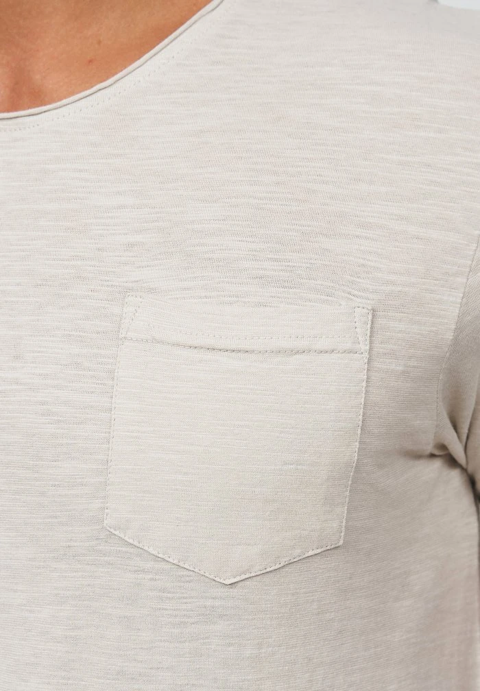 Tout neuf ⭐ INDICODE ❤️ JEANS WILBUR - T-shirt Imprimé - Mottled Beige 🎁 – Image 5