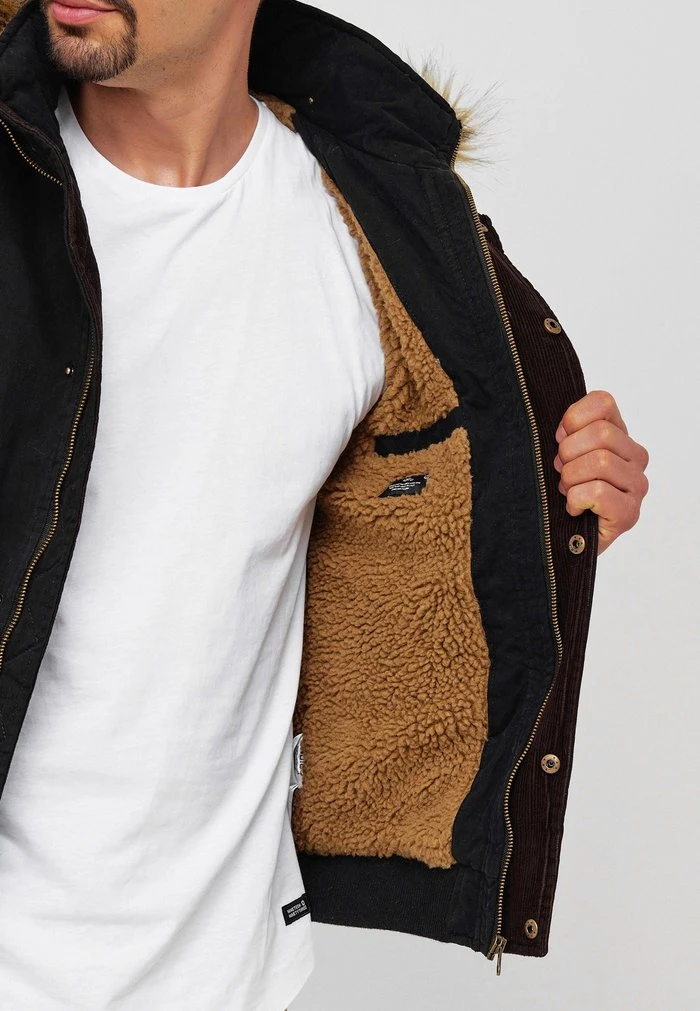 Budget ✨ INDICODE JEANS Veste D'hiver - Black 👍 – Image 4