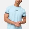 Promo 🛒 INDICODE 💯 JEANS LUTZY - T-shirt Imprimé - Blue Wave ⭐