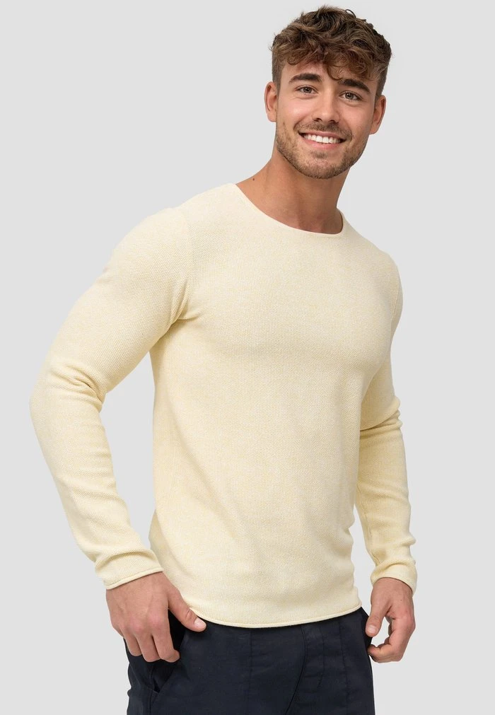 Meilleure vente 🛒 INDICODE JEANS LOAKIM - Pullover - Pale Banana 👍 – Image 4