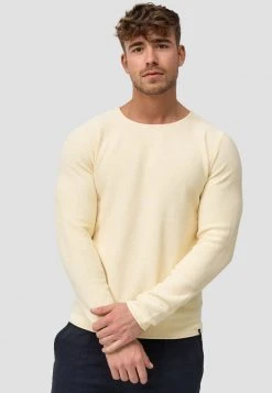 Meilleure vente 🛒 INDICODE JEANS LOAKIM - Pullover - Pale Banana 👍