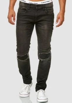 Meilleure affaire ✔️ INDICODE ✨ JEANS NEVADA - Jean Slim - Black ✔️