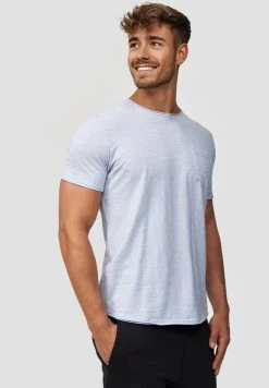 Budget ❤️ INDICODE 👍 JEANS WILBUR - T-shirt Imprimé - Light Blue ✨