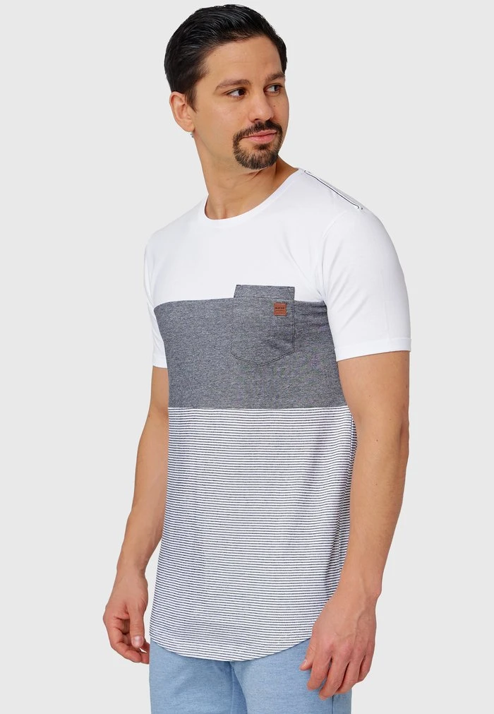 Tout neuf ❤️ INDICODE 💯 JEANS PORTER - T-shirt Imprimé - Offwhite 🔥 – Image 4