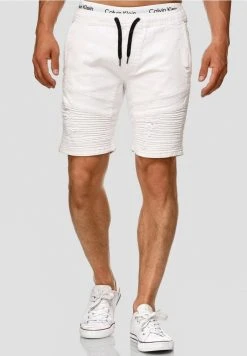 De gros 😉 INDICODE JEANS MIT ELASTISC - Short En Jean - Off White 🥰