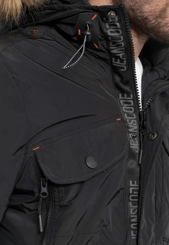 Tout neuf ✔️ INDICODE JEANS CARPELAN - Veste D'hiver - Black 😉 – Image 8