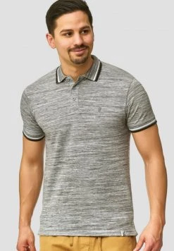 Coupon 🥰 INDICODE JEANS Polo - Grey 🧨
