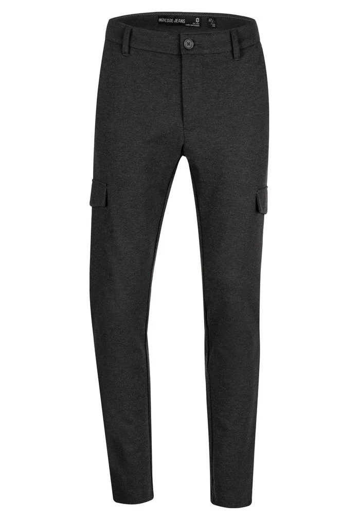 Offres đ INDICODE JEANS SUPER STRETCH ECKHART - Pantalon Cargo - Raven â â Image 4