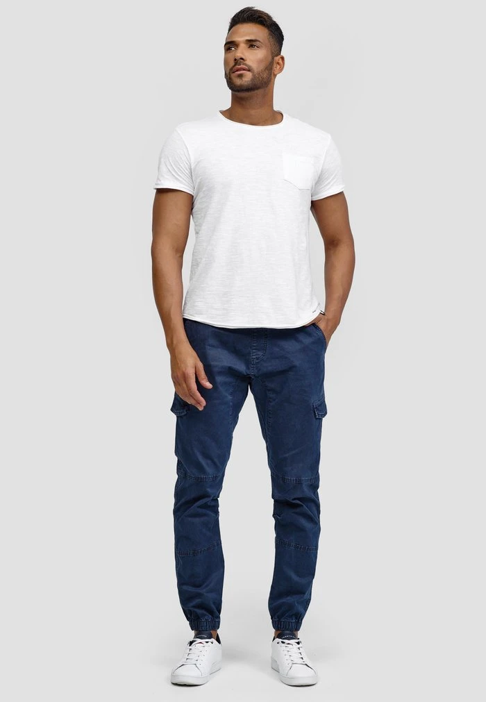 Grosses soldes 🌟 INDICODE JEANS Pantalon Cargo - Navy 🌟 – Image 2