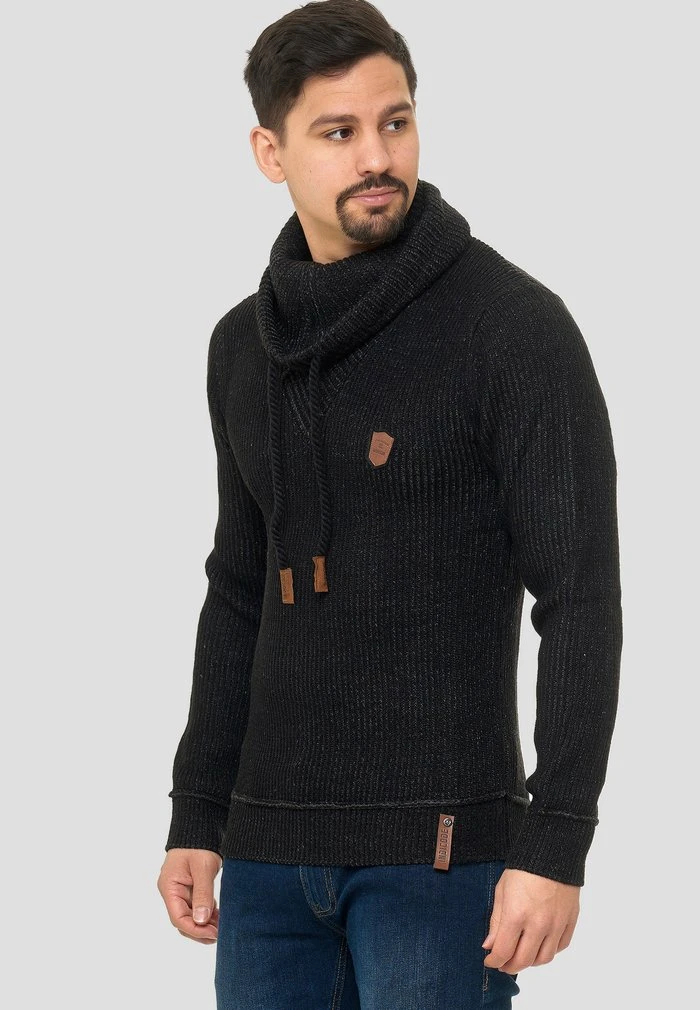 Nouveau 🔔 INDICODE JEANS KESHAWN - Pullover - Schwarz 😉 – Image 4