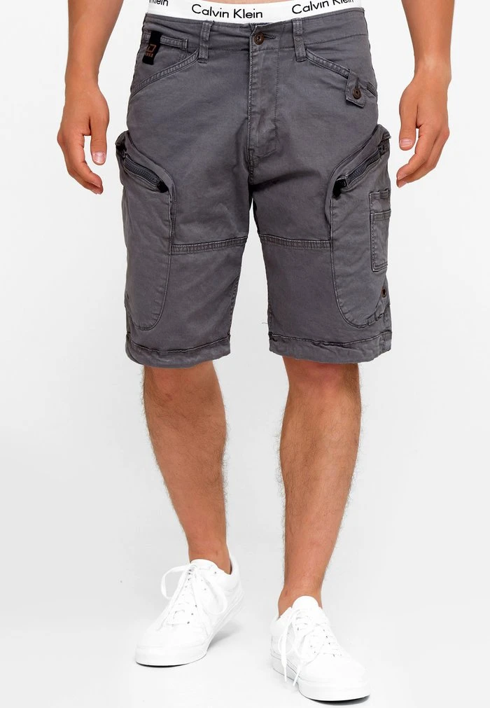 Coupon đ INDICODE JEANS BOSA - Short - Pewter â