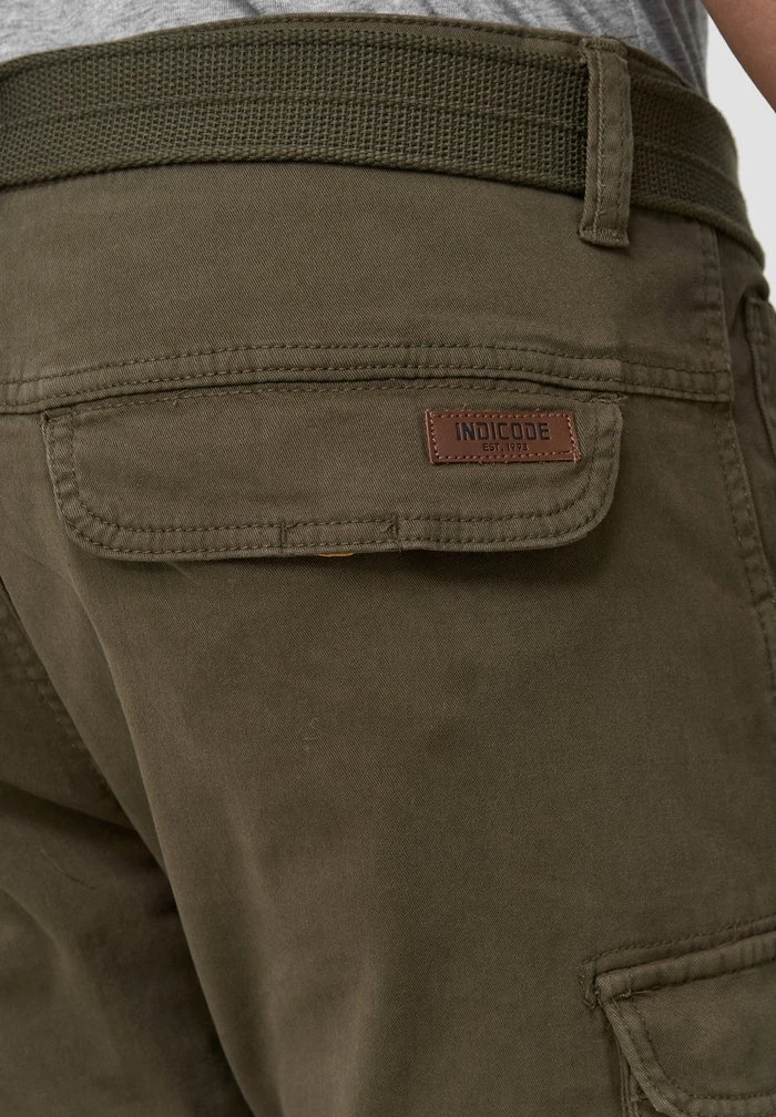 Remise ⭐ INDICODE ✔️ JEANS MATHEN - Pantalon Cargo - Army 🔥 – Image 3