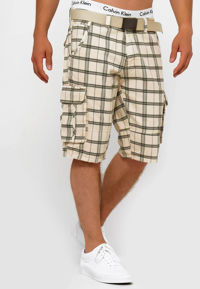 Grosses soldes 🌟 INDICODE JEANS BLIXT - Short - Fog Check 💯 – Image 4