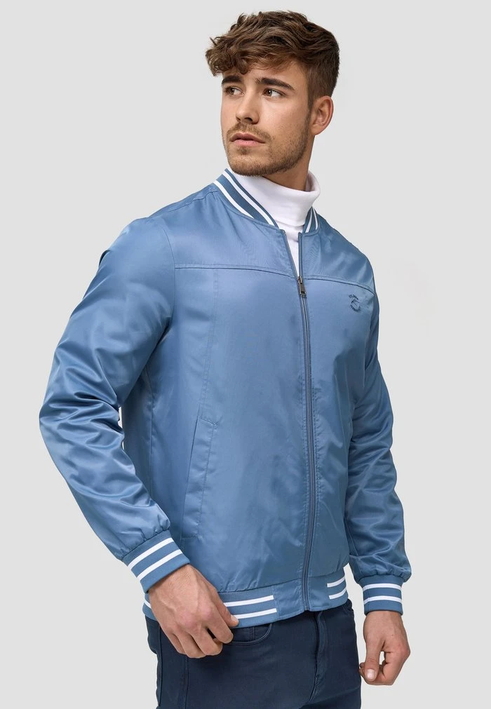 Grosses soldes 😍 INDICODE JEANS MANOS - Blouson Bomber - Copen Blue 🤩 – Image 5