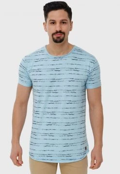 Meilleure affaire 🎁 INDICODE JEANS T-shirt Imprimé - Blue Wave 🎁