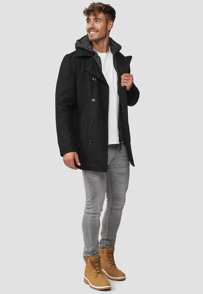 Tout neuf 🔔 INDICODE 👏 JEANS Manteau Court - Black ✨ – Image 2