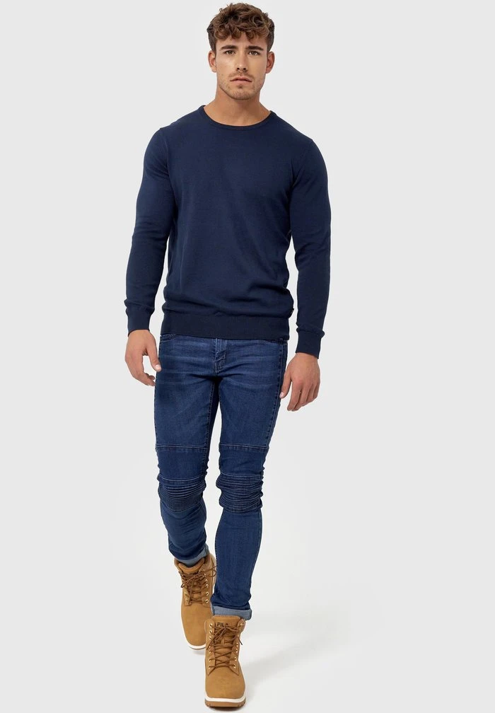 Meilleure vente đ INDICODE JEANS Sweatshirt - Navy â â Image 2