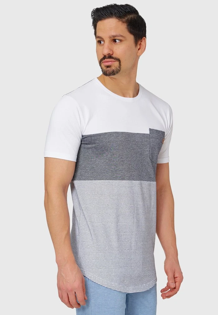 Tout neuf ❤️ INDICODE 💯 JEANS PORTER - T-shirt Imprimé - Offwhite 🔥 – Image 5