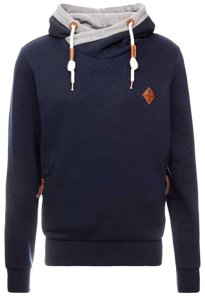 Bon marché 🧨 INDICODE JEANS BATCHELOR - Sweat à Capuche - Navy ⌛ – Image 5