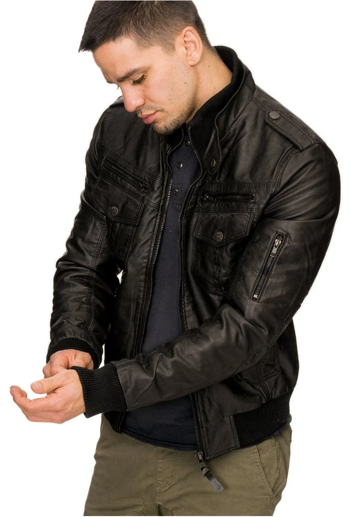 Grosses soldes đ„ INDICODE JEANS INCO - Veste En Similicuir - Schwarz â â Image 2