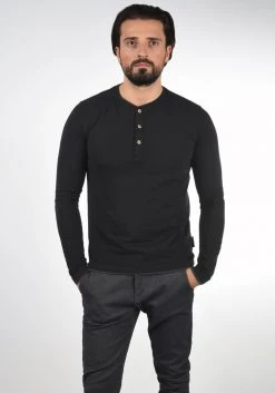 Budget 😉 INDICODE JEANS IDGIFFORD - T-shirt à Manches Longues - Black 👍