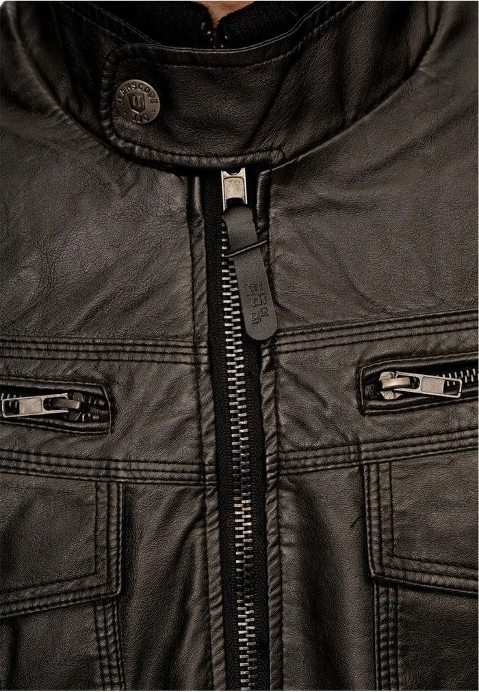 Grosses soldes đ„ INDICODE JEANS INCO - Veste En Similicuir - Schwarz â â Image 4