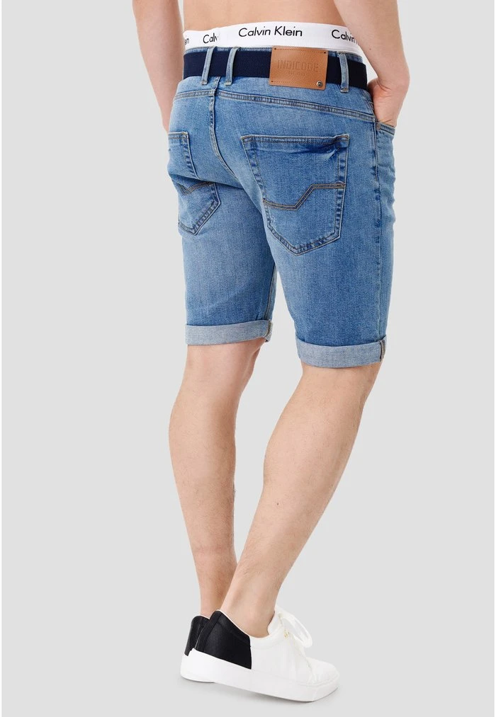 Meilleur prix 👏 INDICODE JEANS CUBA CADEN - Short En Jean - Blue 🧨 – Image 3