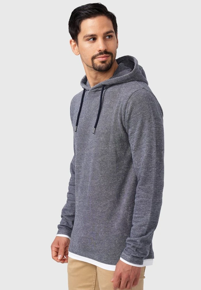 De gros ❤️ INDICODE JEANS LONGIS - Sweat à Capuche - Navy 👍 – Image 5