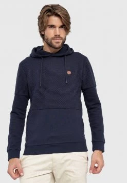 Le moins cher 👏 INDICODE JEANS Sweat à Capuche - Navy ⭐
