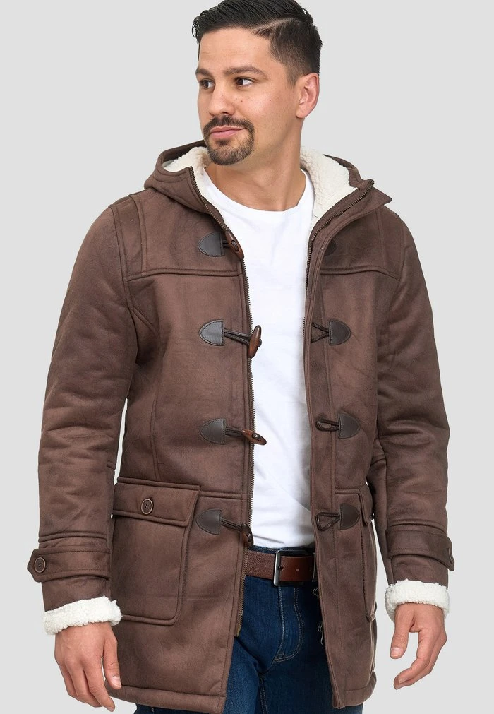 De gros ⭐ INDICODE 😍 JEANS Veste D'hiver - Mottled Brown ✔️ – Image 4