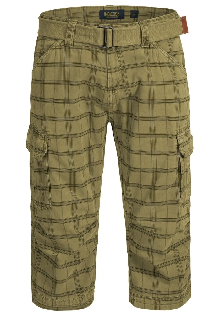 Bon marché ✨ INDICODE JEANS MIT GÜRTEL NICOLAS - Short - Dired Herb ✔️ – Image 5