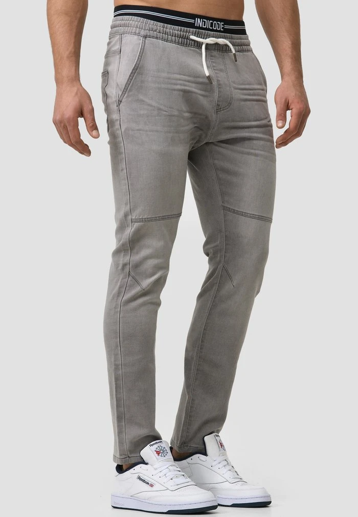Nouveau 👏 INDICODE JEANS FABRIZIO - Jean Slim - Vintage Grey 🧨 – Image 5