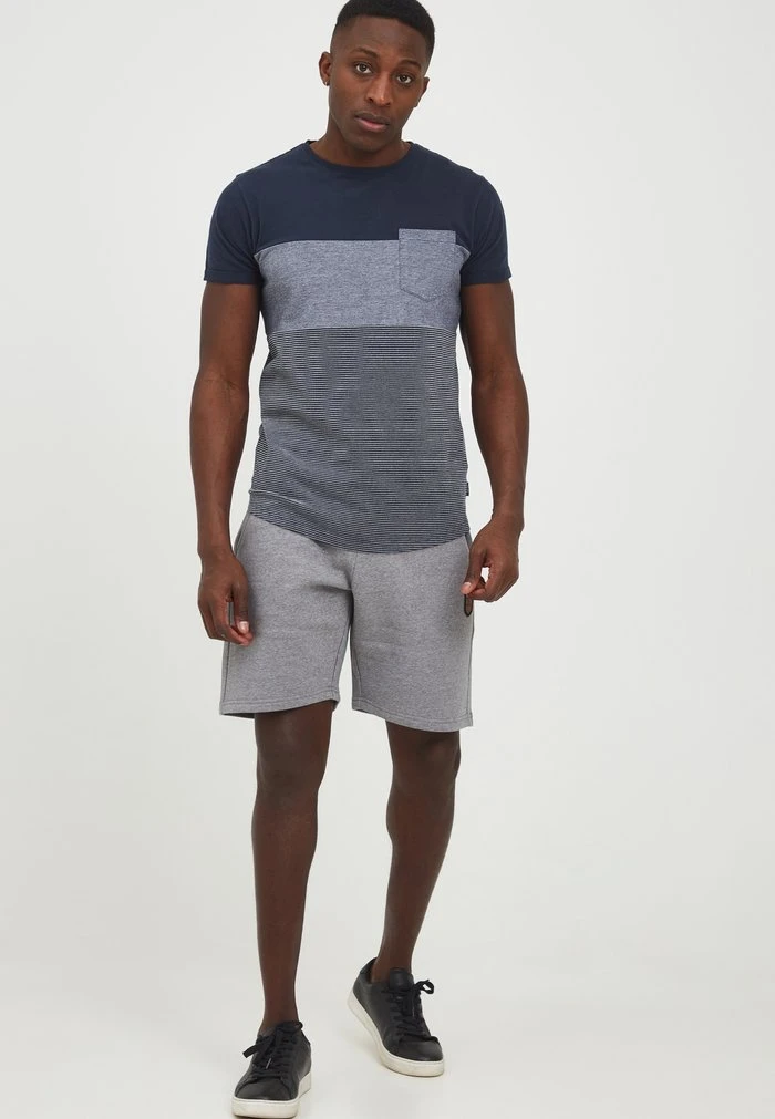 Offres 🌟 INDICODE JEANS IDMORLER - T-shirt Imprimé - Navy 🎁 – Image 2