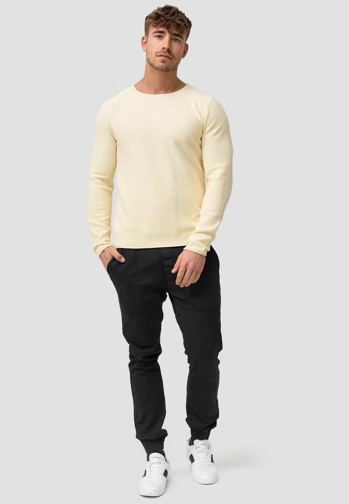 Meilleure vente 🛒 INDICODE JEANS LOAKIM - Pullover - Pale Banana 👍 – Image 2