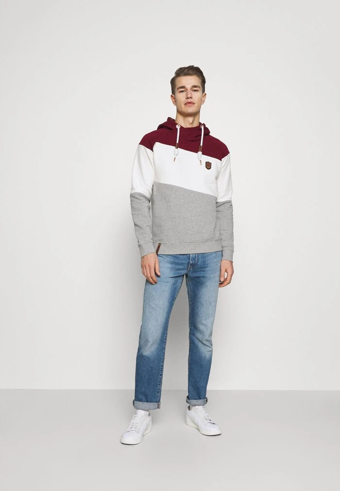Nouveau đ„° INDICODE JEANS PESSAC - Sweat à Capuche - Bordeaux â€ïž â Image 2